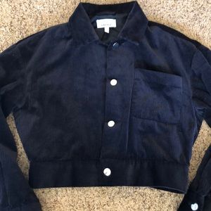 Cropped corduroy jacket